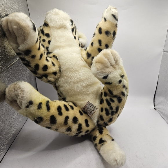 Wallace Berrie Cheetah Leopard Plush 1984 Stuffed Animal Applause Cat Vintage.  - Picture 4 of 8